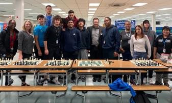 Group of chess students